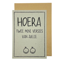 Afbeelding in Gallery-weergave laden, Hoera twee mini versies van jullie