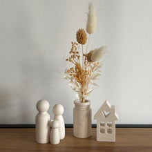 Afbeelding in Gallery-weergave laden, Vaasje hart met droogbloemen