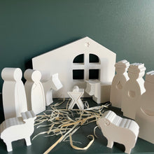 Afbeelding in Gallery-weergave laden, Kerststal uit gips
