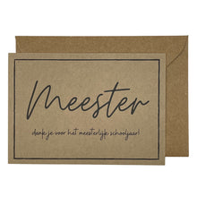 Afbeelding in Gallery-weergave laden, Meester, dank je voor het meesterlijk schooljaar!