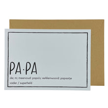 Afbeelding in Gallery-weergave laden, Papa