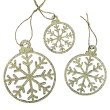 Afbeelding in Gallery-weergave laden, Sneeuwvlok met glitters