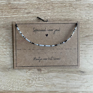 Armbandje Morse Code - Maatje voor het leven