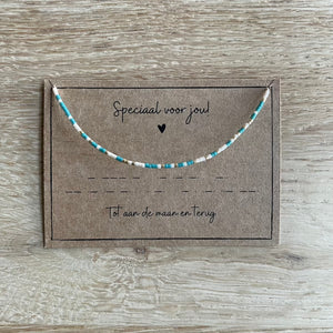Armbandje Morse Code - Tot aan de maan en terug