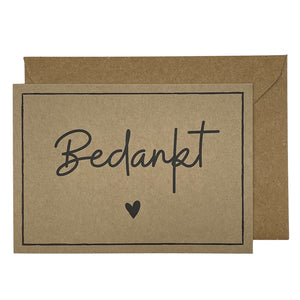 Bedankt