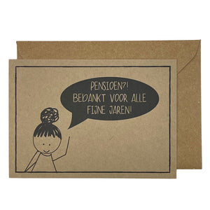 Pensioen?! Bedankt voor alle fijne jaren!