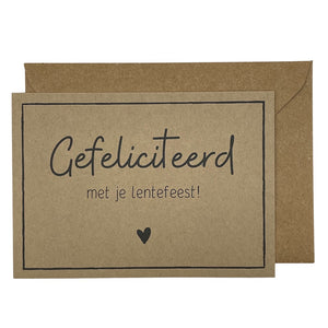 Gefeliciteerd met je lentefeest!