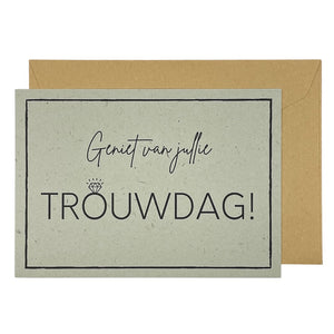Geniet van jullie trouwdag