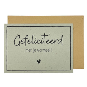 Gefeliciteerd met je vormsel!