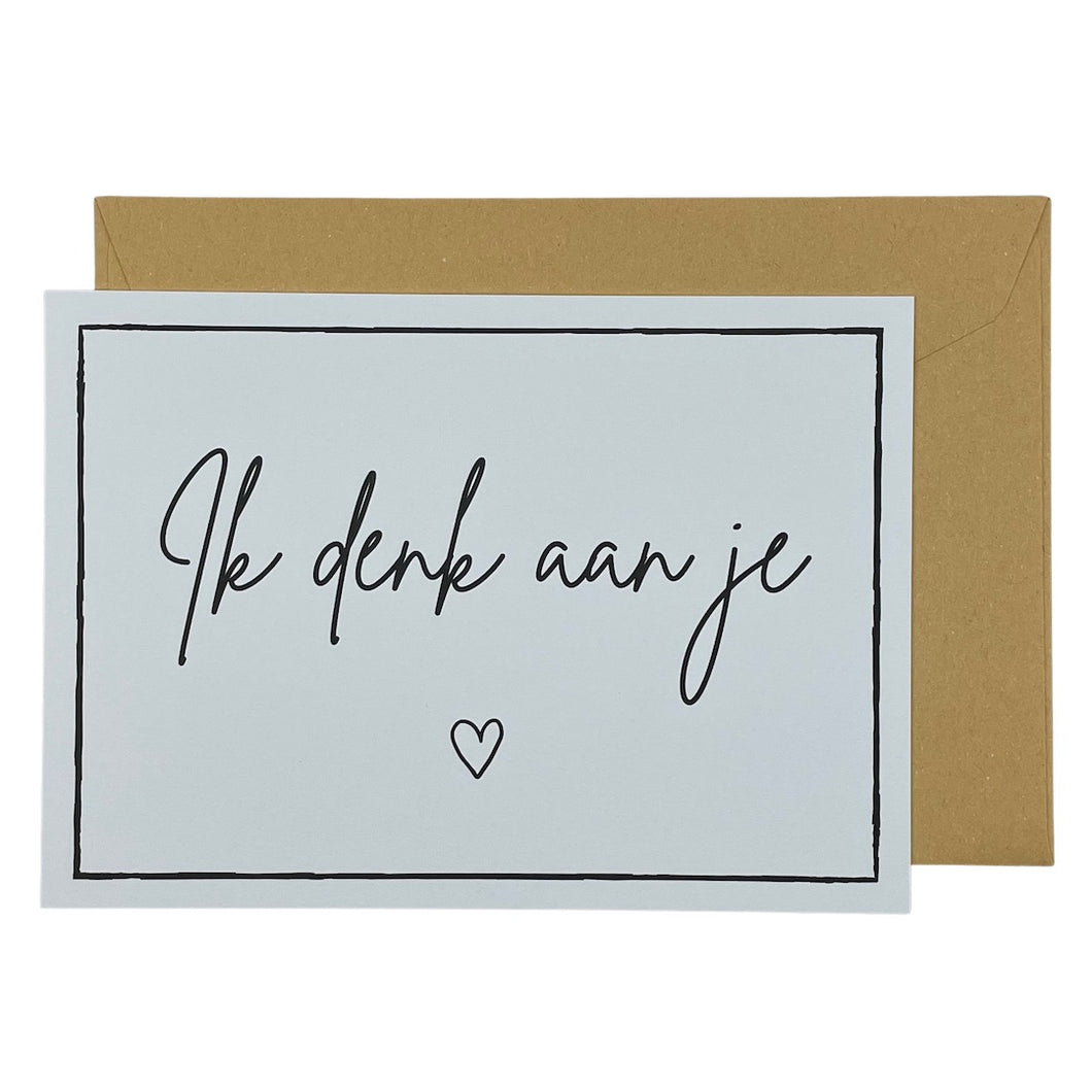 Ik denk aan je