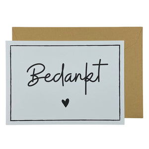 Bedankt