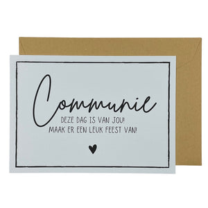 Communie! Deze dag is van jou!