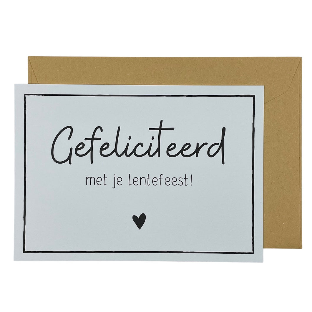 Gefeliciteerd met je lentefeest!