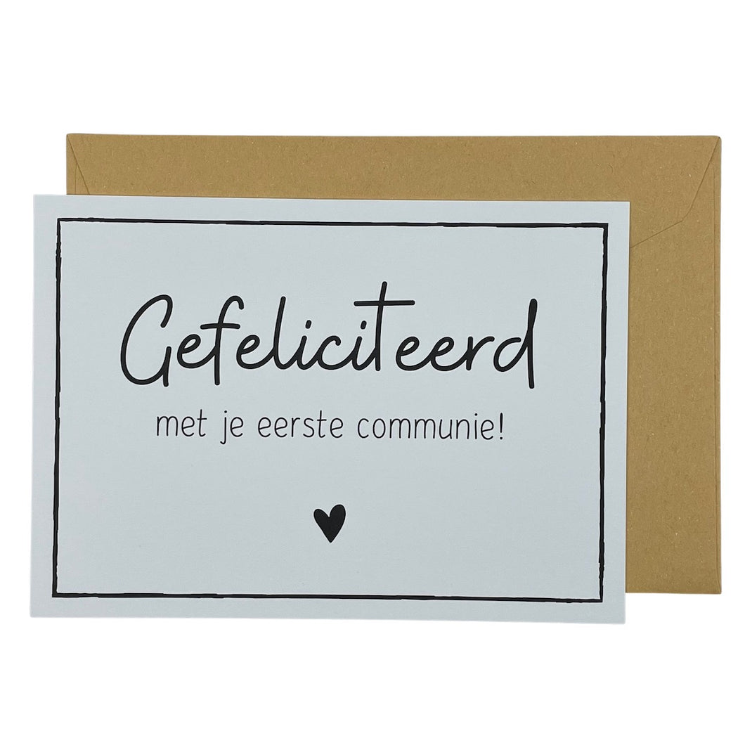 Gefeliciteerd met je eerste communie!