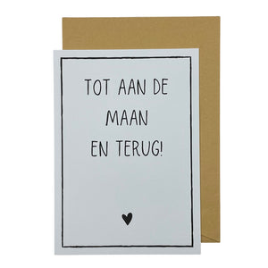Tot aan de maan en terug!