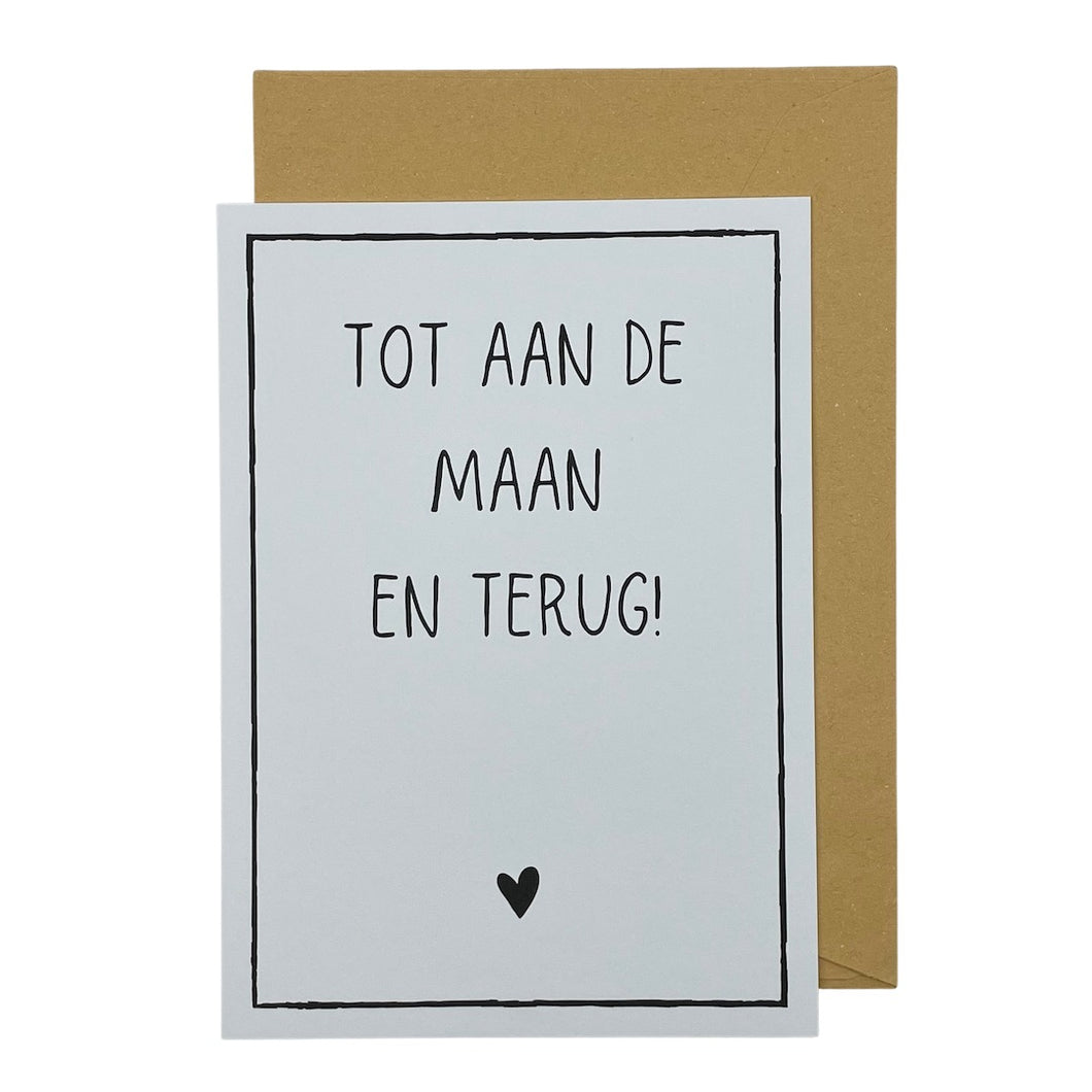 Tot aan de maan en terug!