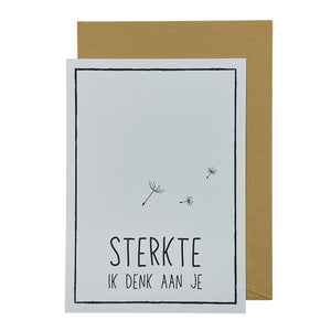 Sterkte, ik denk aan je