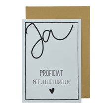 Afbeelding in Gallery-weergave laden, Proficiat met jullie huwelijk!
