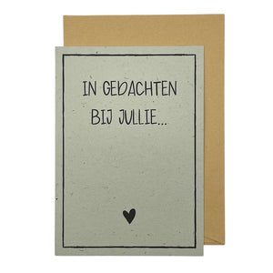 In gedachte bij jullie