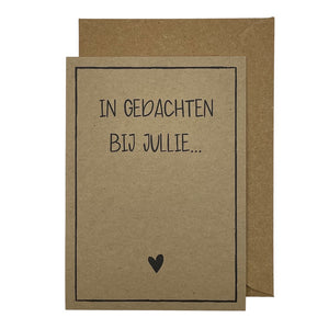 In gedachte bij jullie