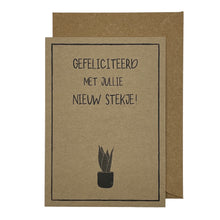Afbeelding in Gallery-weergave laden, Gefeliciteerd met jullie nieuwe stekje!
