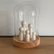 Afbeelding in Gallery-weergave laden, Glazen stolp met hout - Large

