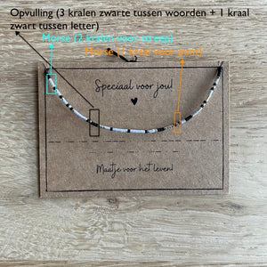 Uitleg Armbandje Morse Code - Tot aan de maan en terug